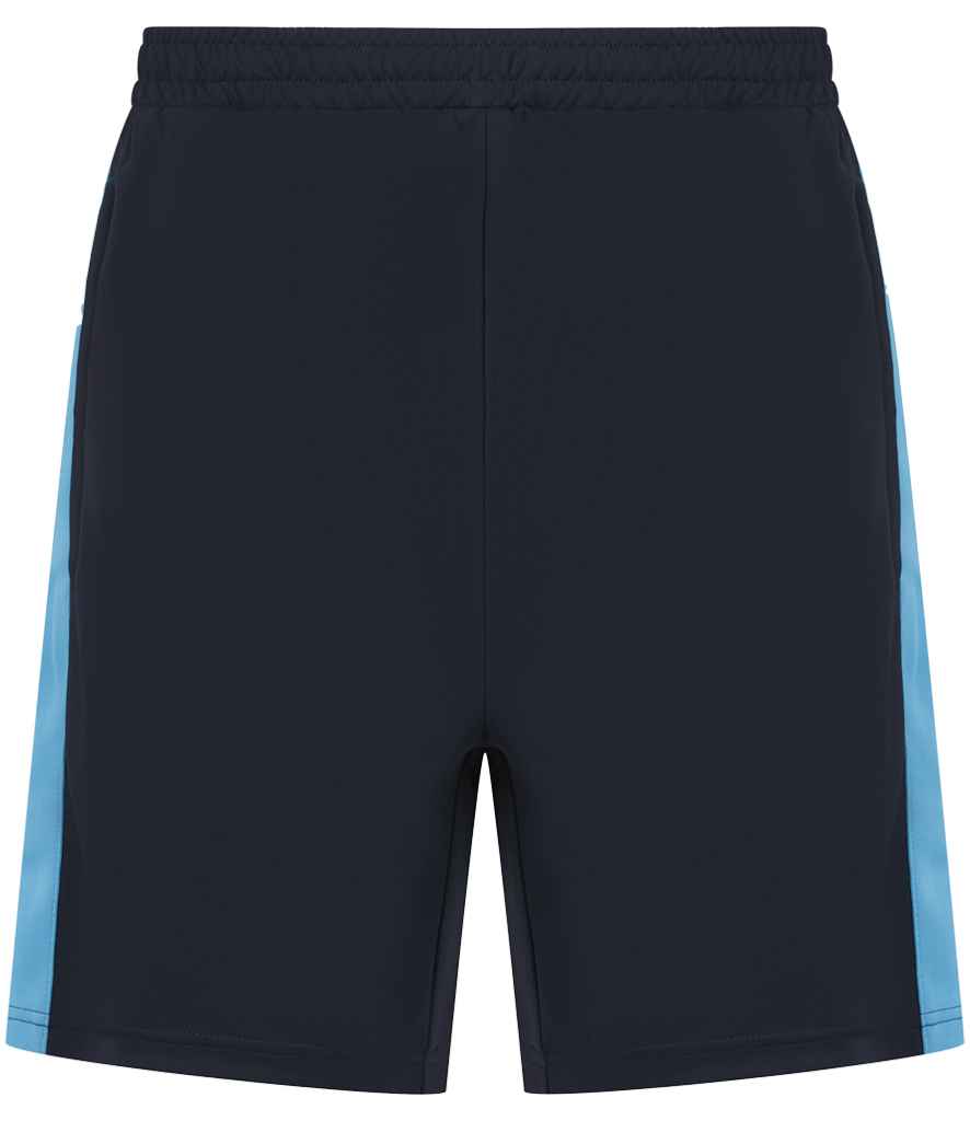 Finden + Hales Kids Knitted Shorts in Navy/Sky blue