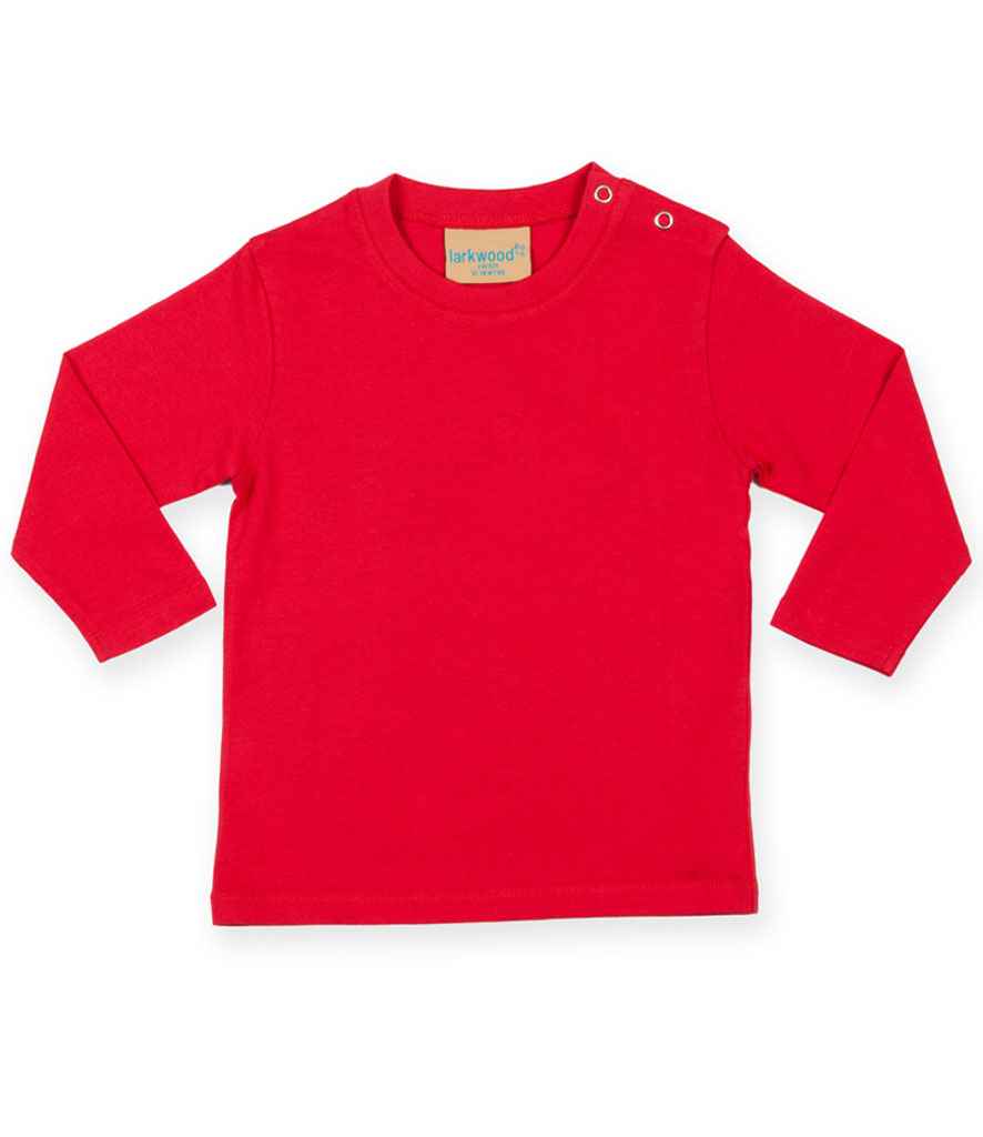 Larkwood Baby/Toddler Long Sleeve T-Shirt in Red