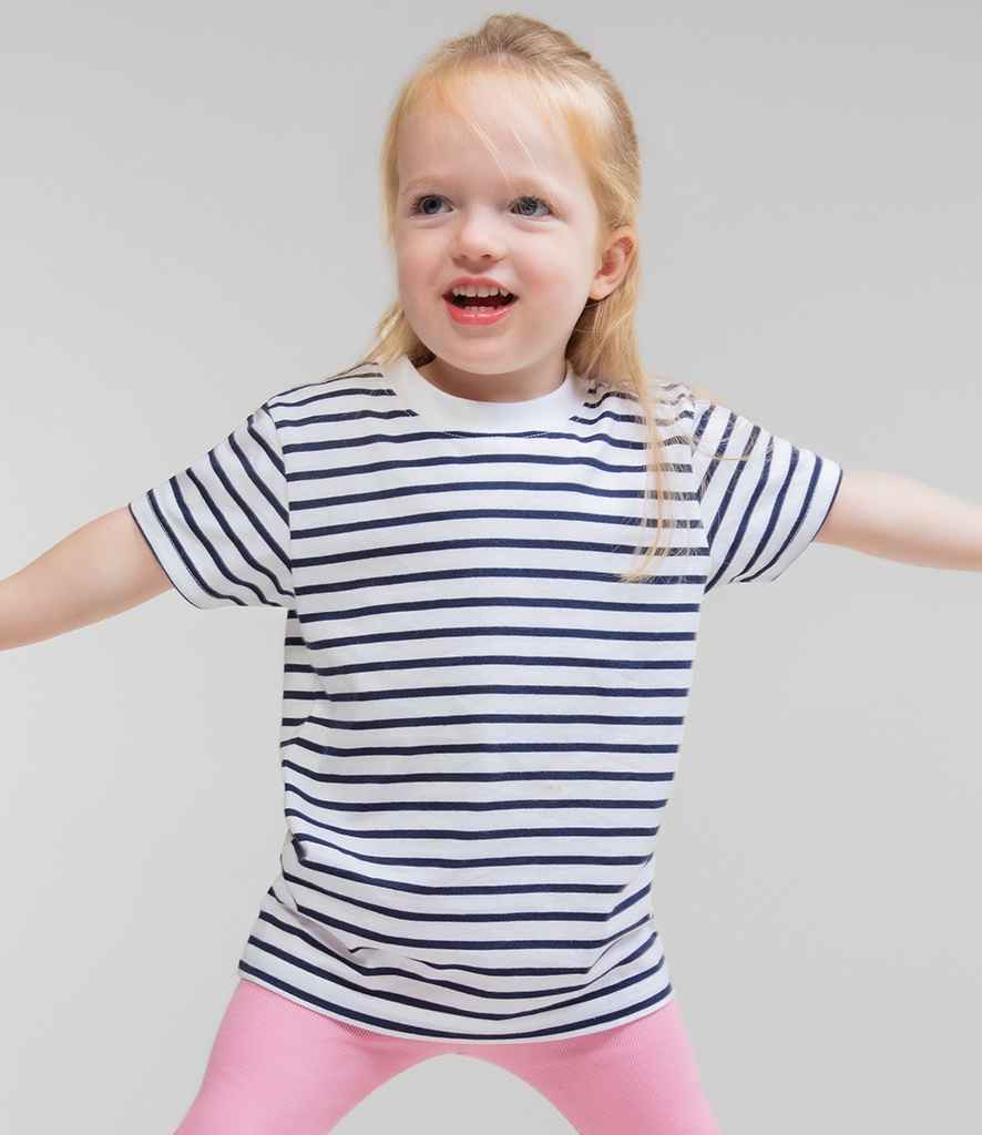 Larkwood Baby/Toddler Striped Crew Neck T-Shirt - model image