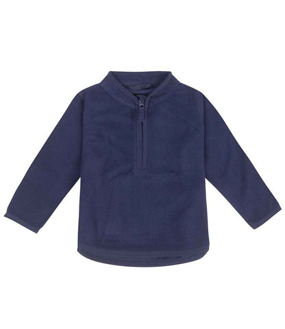 Larkwood Kids 1/2 Zip Lightweight Fleece in Navy