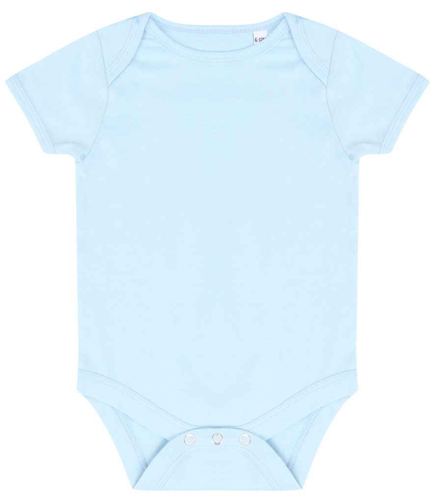 Larkwood Essential Short Sleeve Baby Bodysuit in Pale Blue