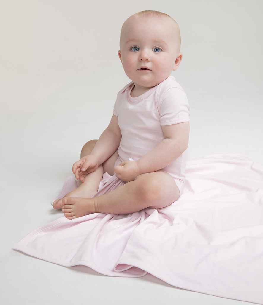Larkwood Essential Short Sleeve Baby Bodysuit - model image