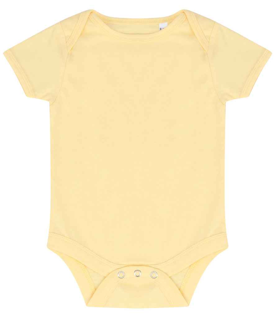 Larkwood Essential Short Sleeve Baby Bodysuit in Pale Yellow