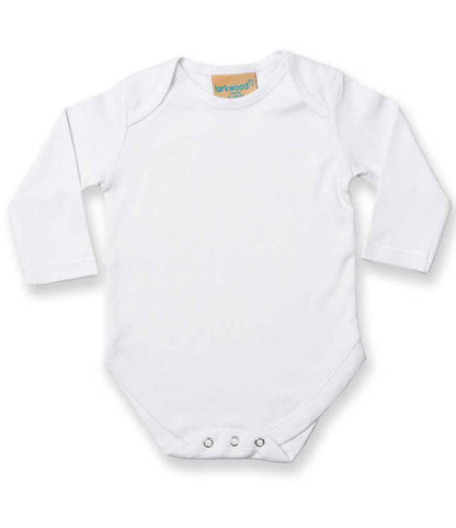 Larkwood Long Sleeve Baby Bodysuit in White