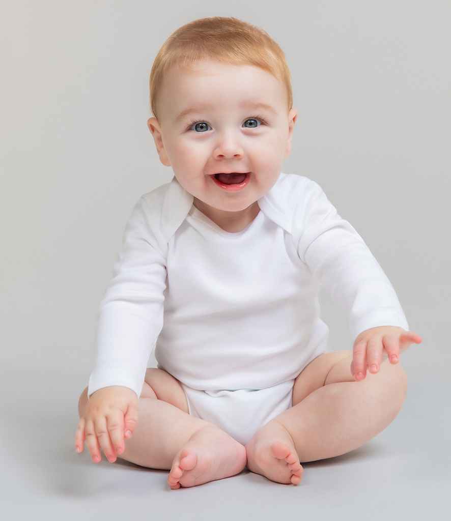 Larkwood Long Sleeve Baby Bodysuit - model image