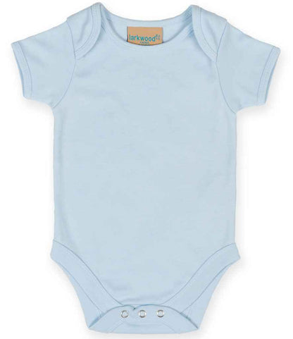 Larkwood Short Sleeve Baby Bodysuit in Pale Blue