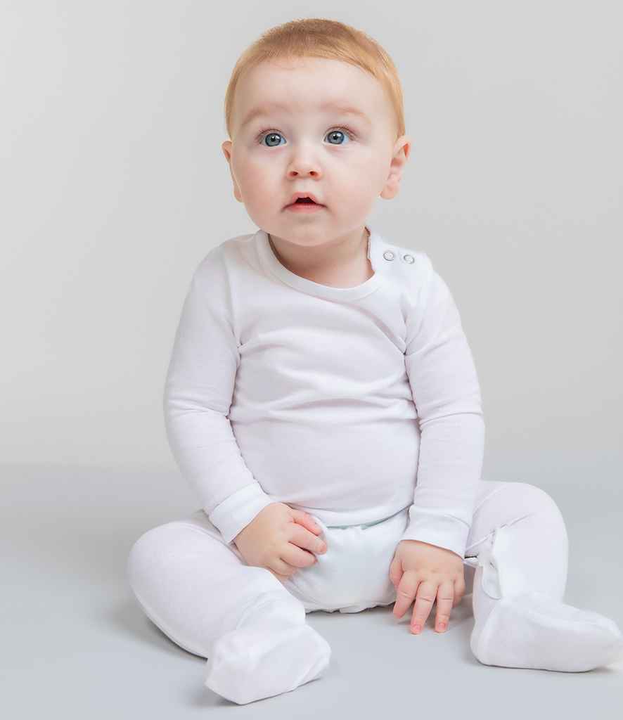 Larkwood Organic Baby Sleepsuit - model image