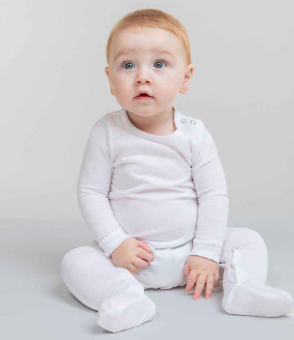 Larkwood Organic Baby Sleepsuit - model image