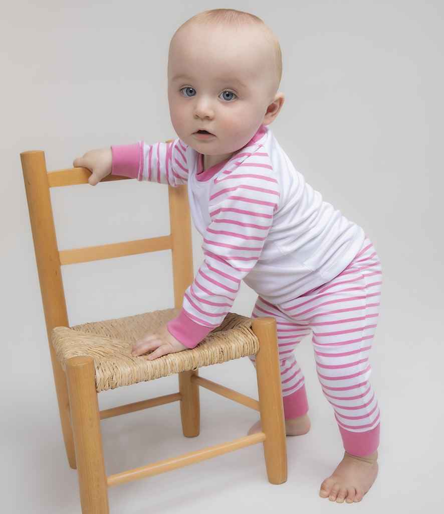 Larkwood Baby/Toddler Striped Pyjamas - model image