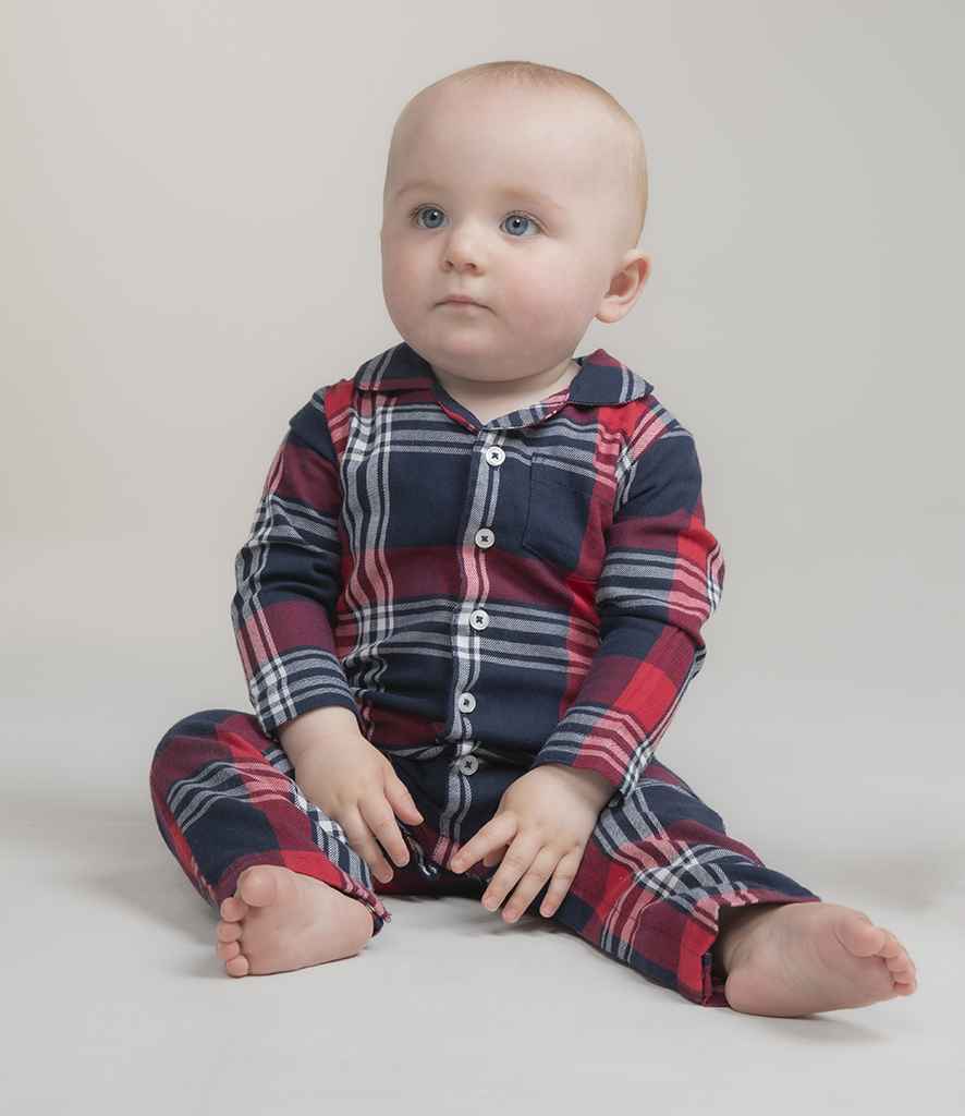 Larkwood Baby/Toddler Tartan All In One - model image
