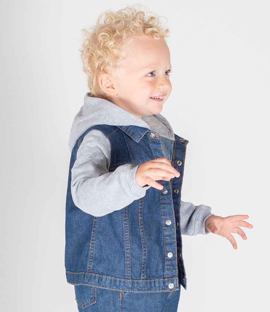 Larkwood Kids Denim Jacket - model image