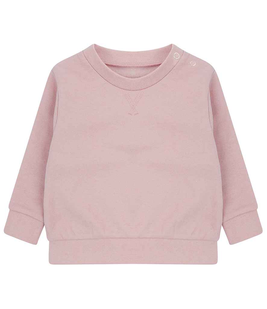 Larkwood Kids Sustainable Sweatshirt in Soft Pink