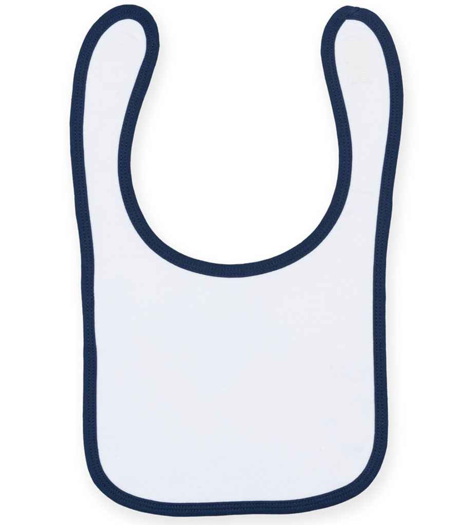 Larkwood Baby/Toddler Bib in White/Navy