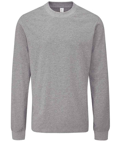 Mantis Unisex Essential Heavy Long Sleeve T-Shirt in Heather Marl