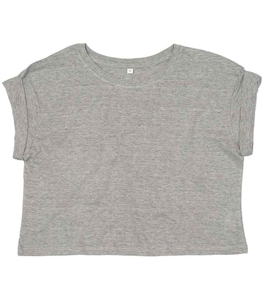 Mantis Ladies Organic Cropped T-Shirt in Heather Marl