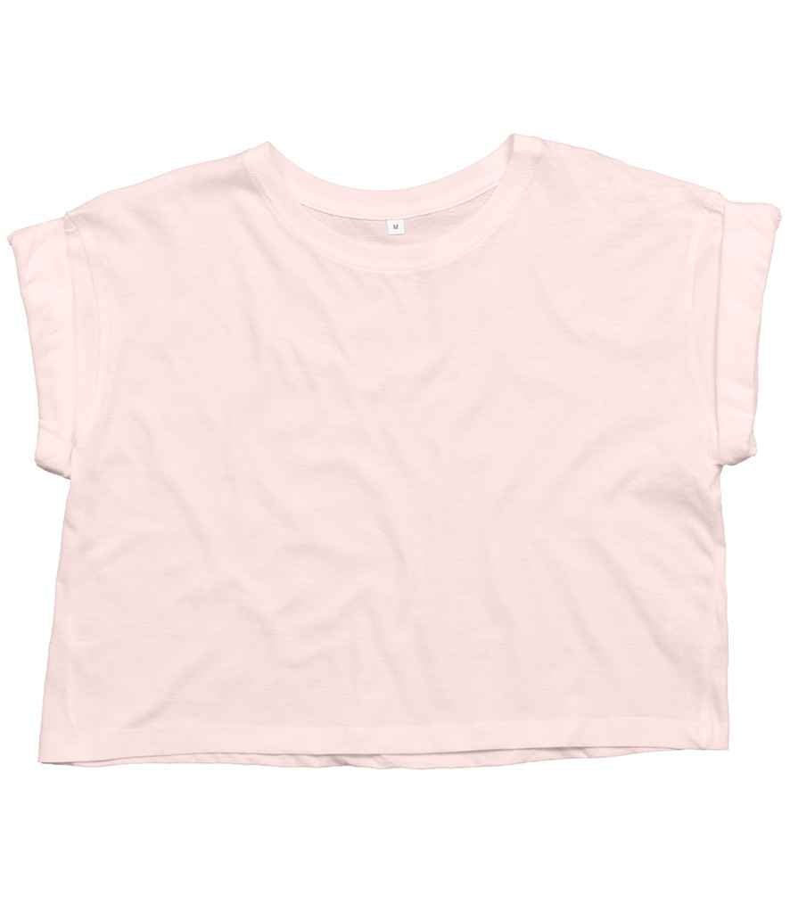 Mantis Ladies Organic Cropped T-Shirt in Soft Pink