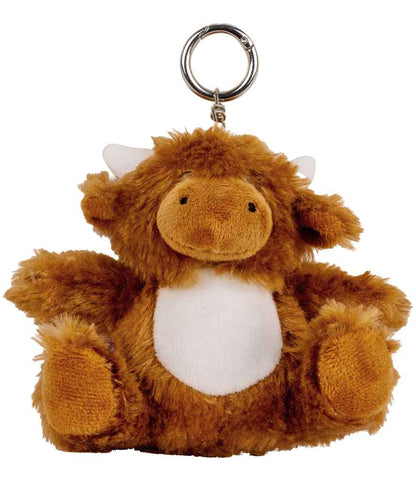 Mumbles Key Ring in Brown Highland Cow