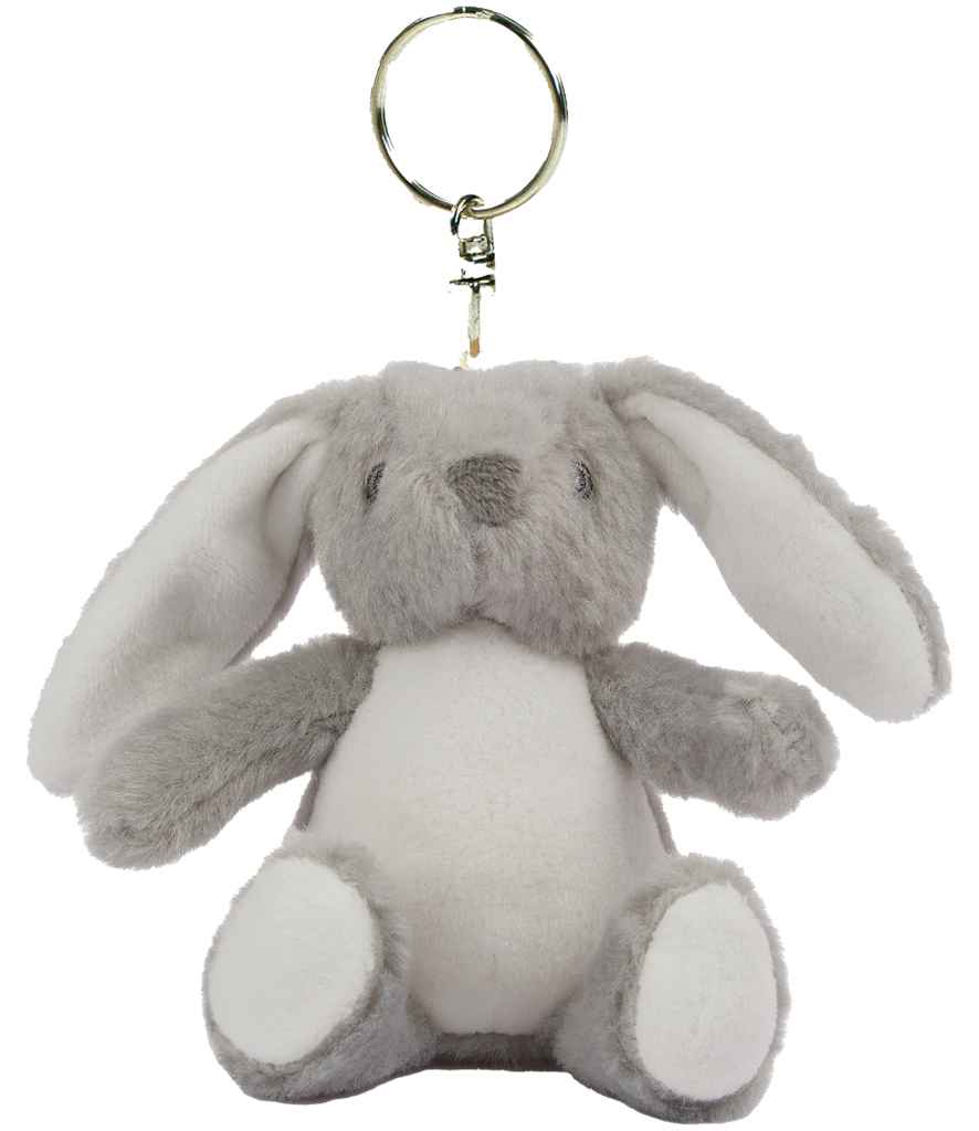 Mumbles Key Ring in Grey Bunny