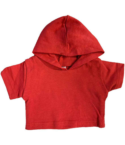 Mumbles Teddy Hoodie in Red