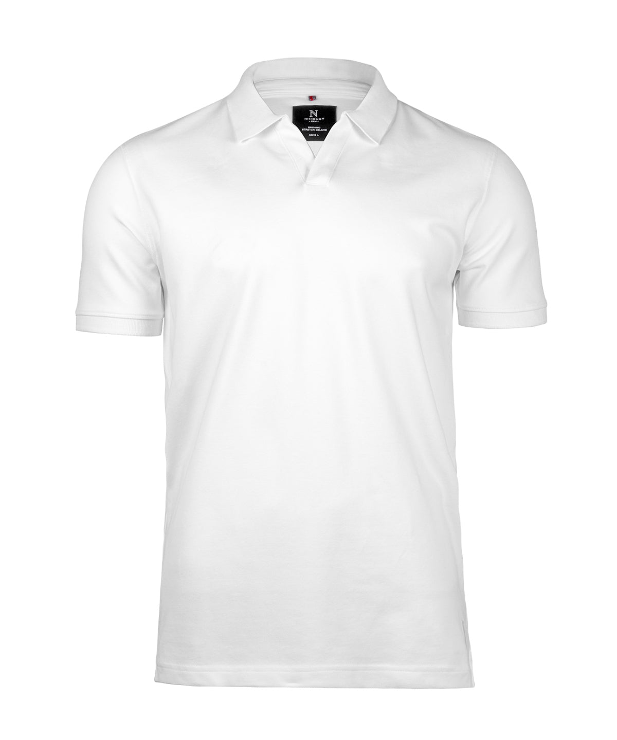 Nimbus Harvard v-neck – stretch deluxe polo White