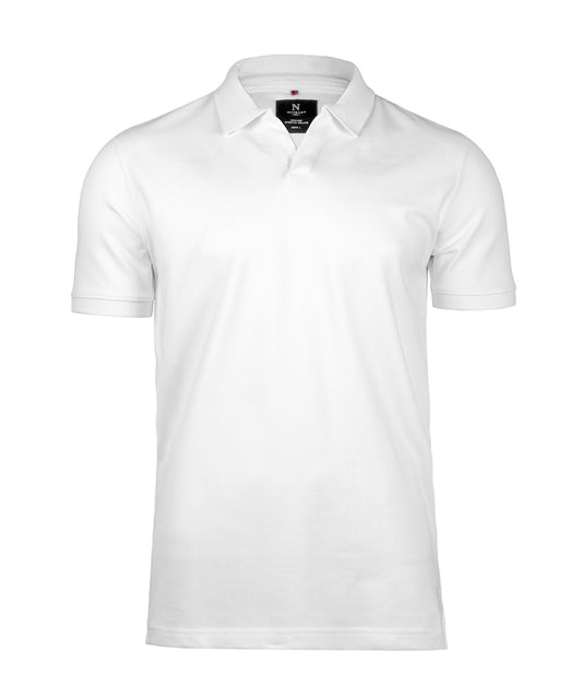 Nimbus Harvard v-neck – stretch deluxe polo White