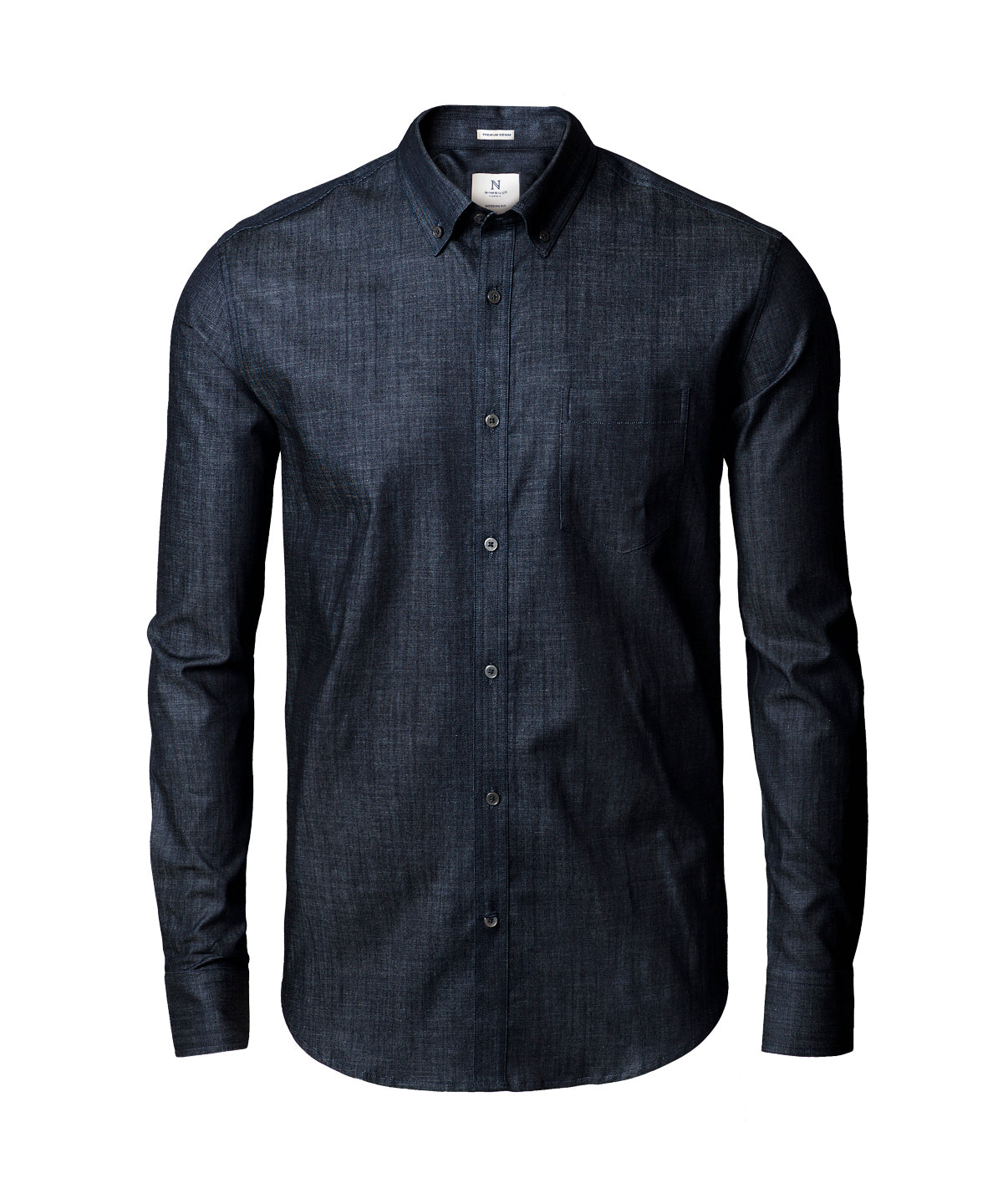 Nimbus Torrance modern fit – raw and stylish denim shirt Indigo Blue