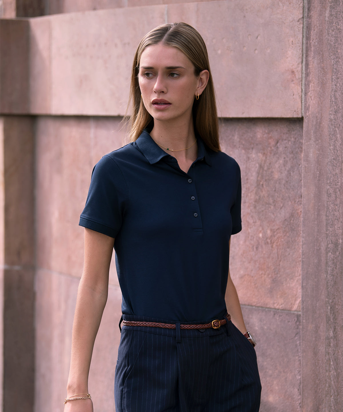 Nimbus Women’s Altavista – tri-blend deluxe polo Black