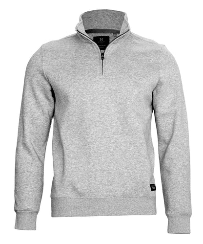 Nimbus Glendale unisex 1/4-zip sweatshirt Grey Melange