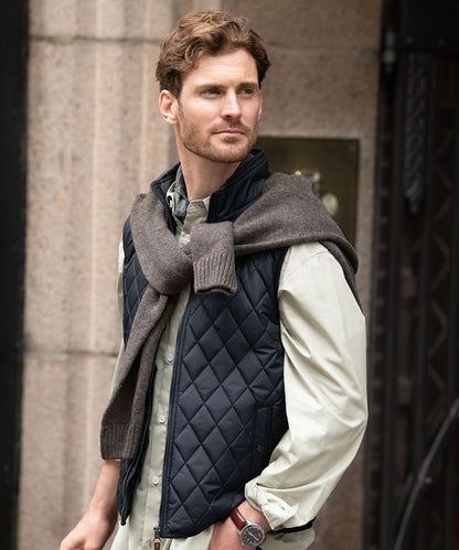 Nimbus Camden – diamond quilted gilet Midnight Blue