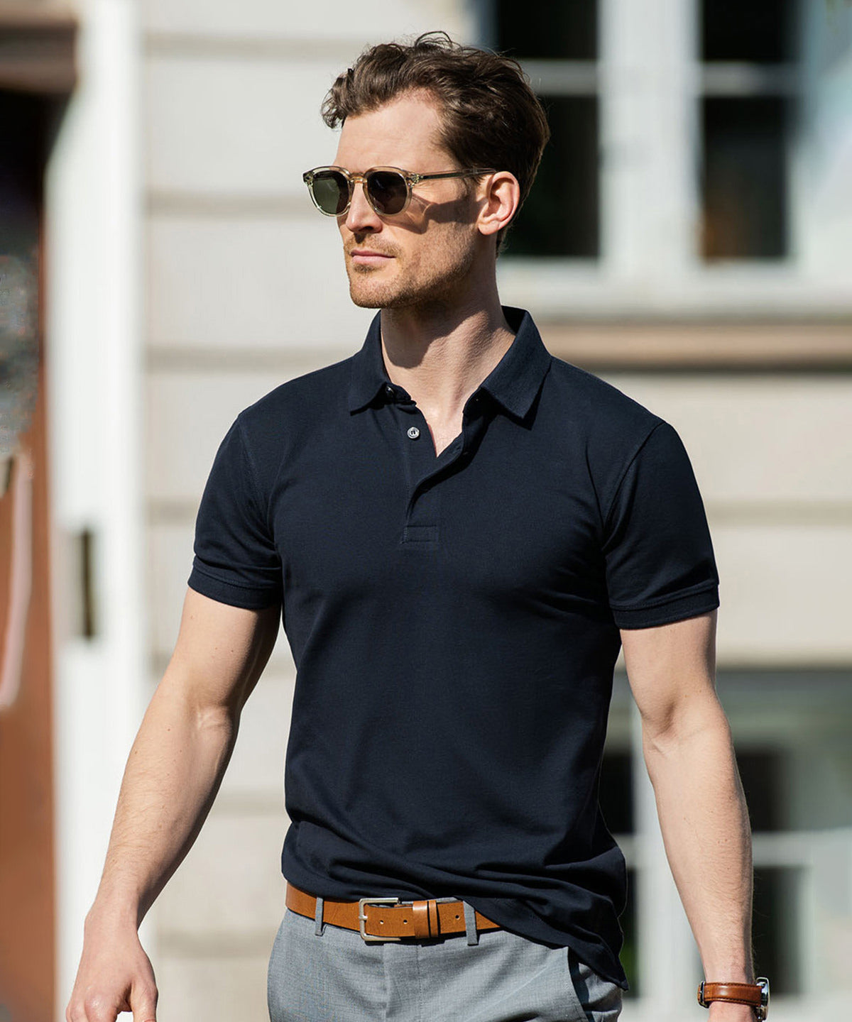 Nimbus Harvard classic – stretch deluxe polo Black