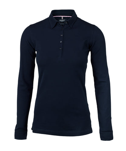 Nimbus Women’s Carlington – deluxe long sleeve polo Dark Navy