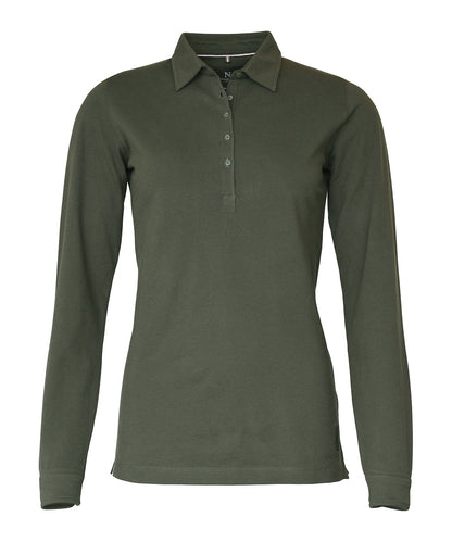 Nimbus Women’s Carlington – deluxe long sleeve polo Olive