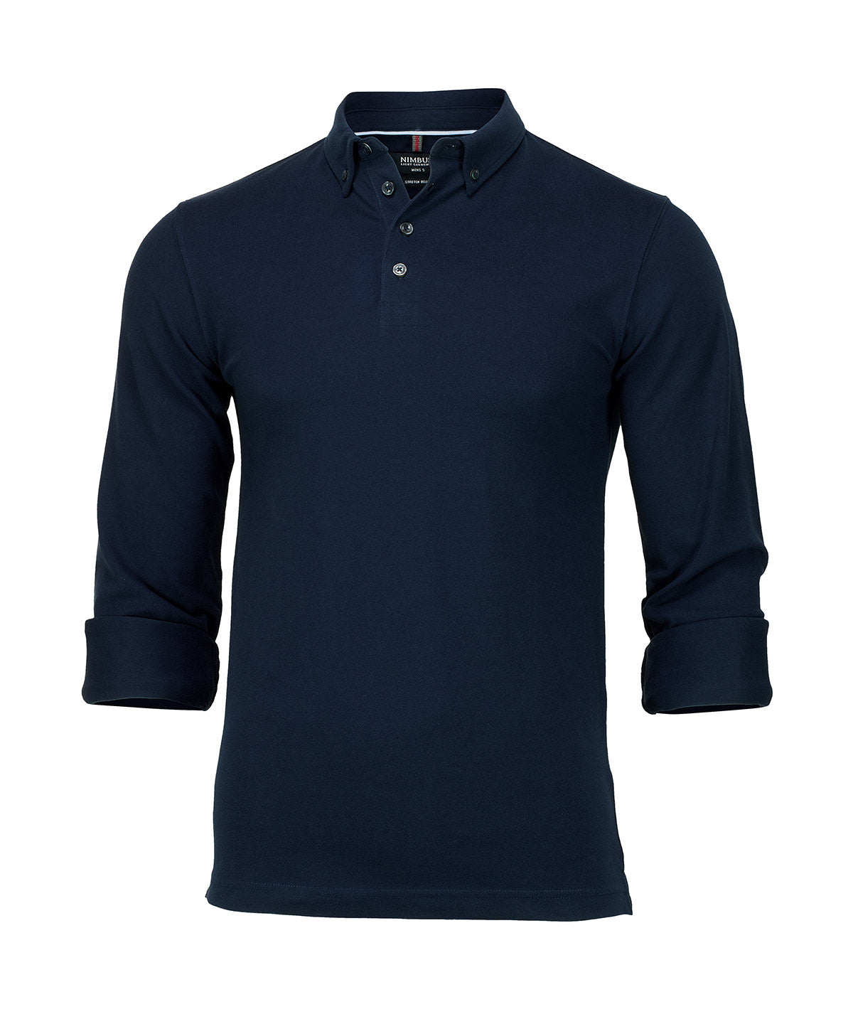 Nimbus Carlington – deluxe long sleeve polo Dark Navy