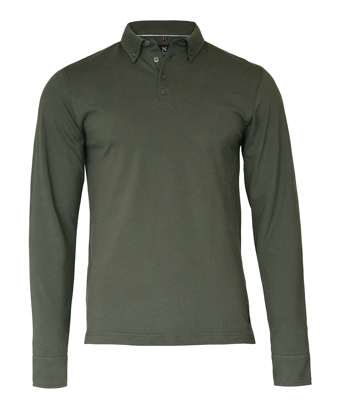 Nimbus Carlington – deluxe long sleeve polo Olive