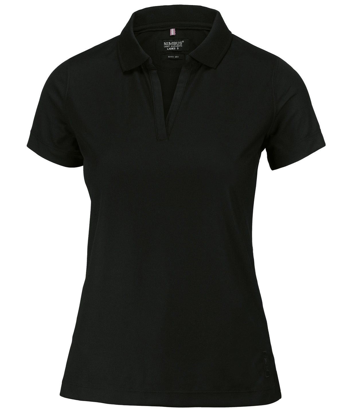 Nimbus Women’s Clearwater – quick-dry performance polo Black