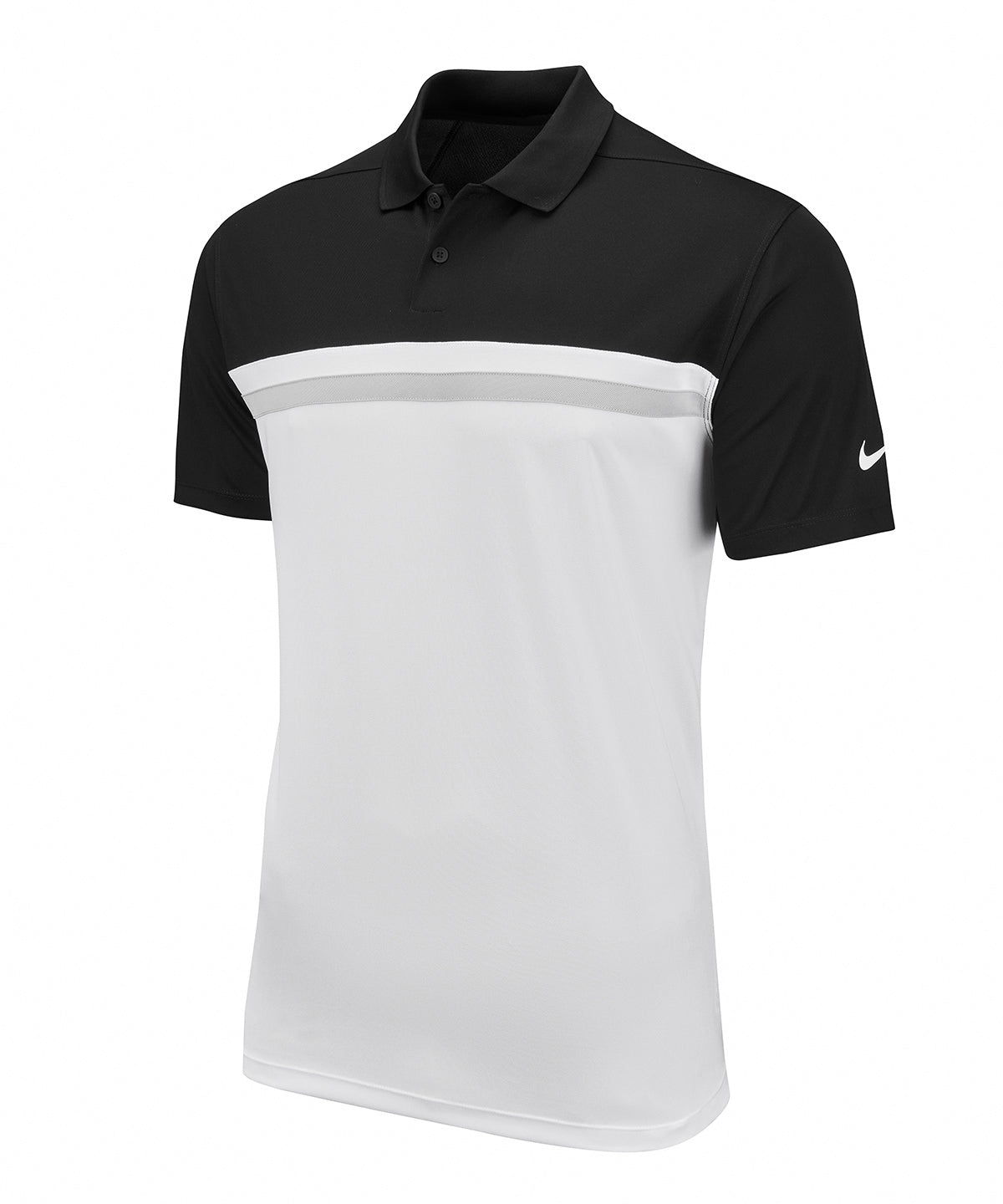 Nike Nike Victory colour block polo Black / White / Light Smoke Grey / White