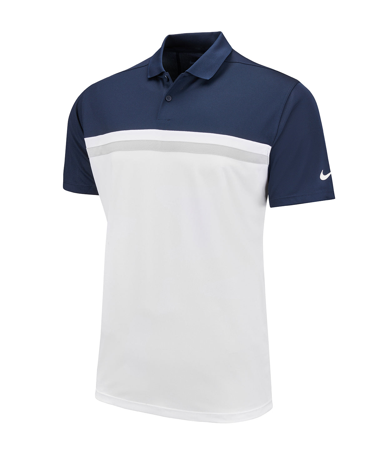 Nike Nike Victory colour block polo Obsidian / White / Light Smoke Grey / White