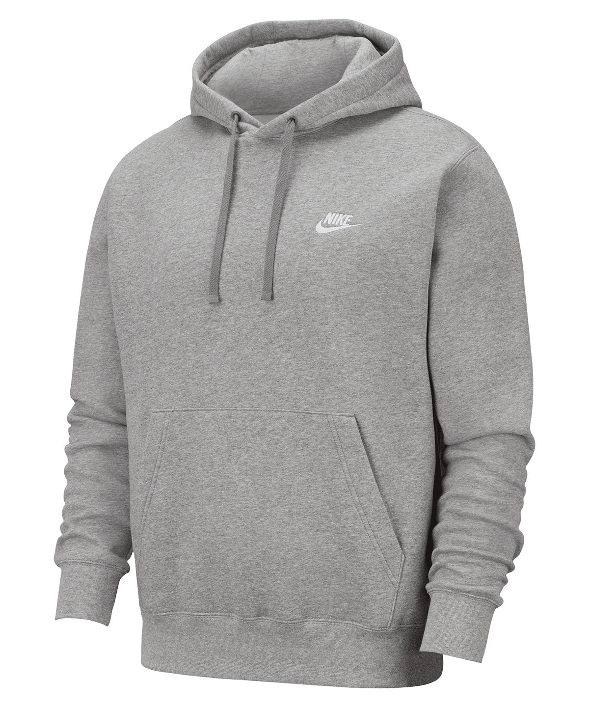 Nike Nike Club hoodie Dark Grey Heather/Matte Silver/White