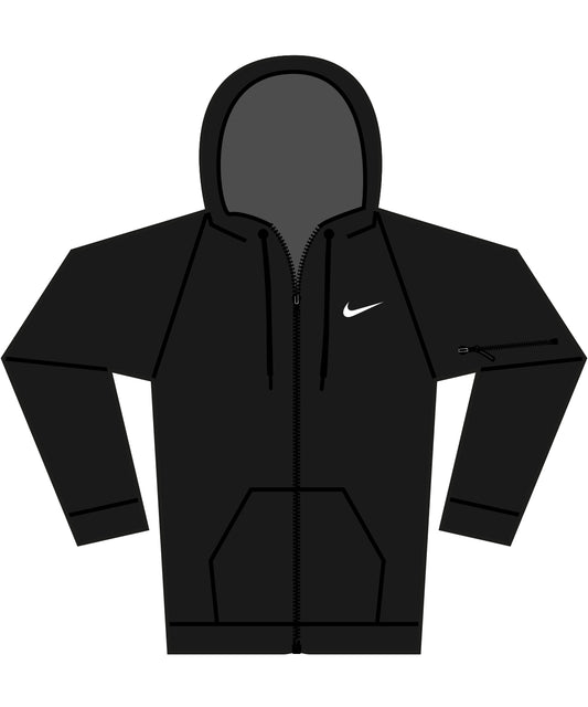 Nike Nike men’s full-zip fitness hoodie Black/ Black/ White