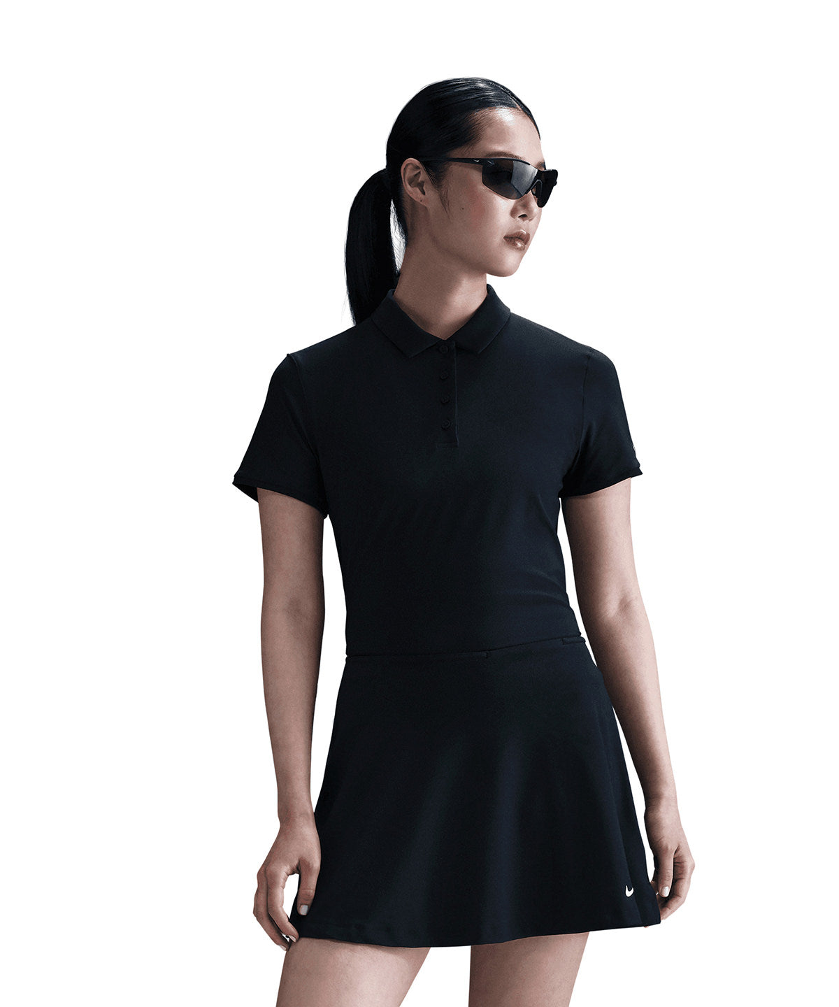 Nike Women’s Nike Dri-FIT Victory short sleeve polo Black/White