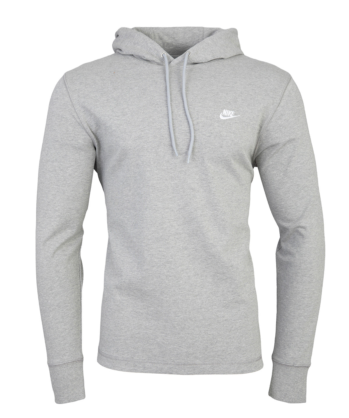 Nike Nike Club knit hoodie Dark Grey Heather/Light Smoke Grey/White