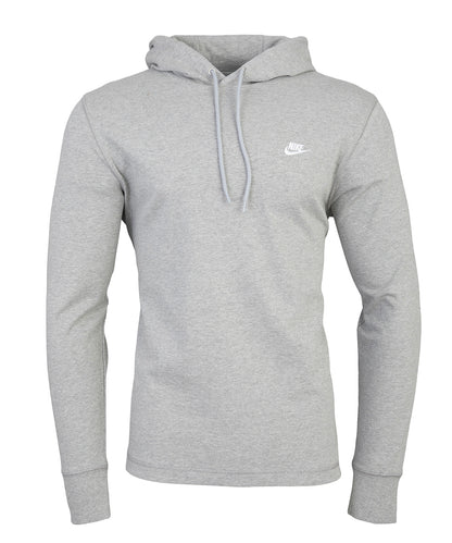 Nike Nike Club knit hoodie Dark Grey Heather/Light Smoke Grey/White