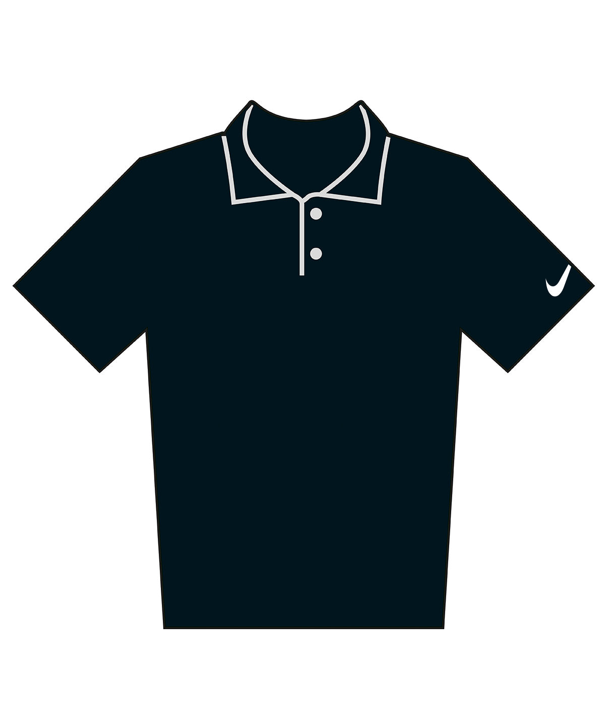 Nike Velocity solid polo Black/White