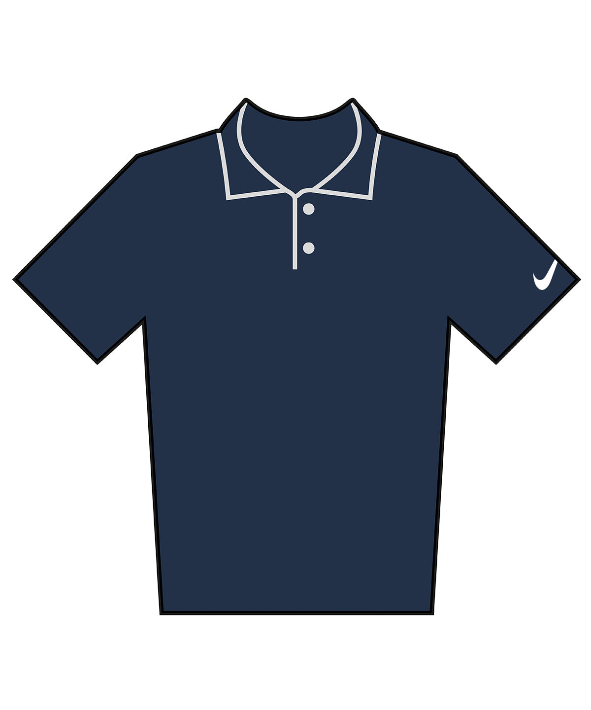 Nike Velocity solid polo College Navy/White