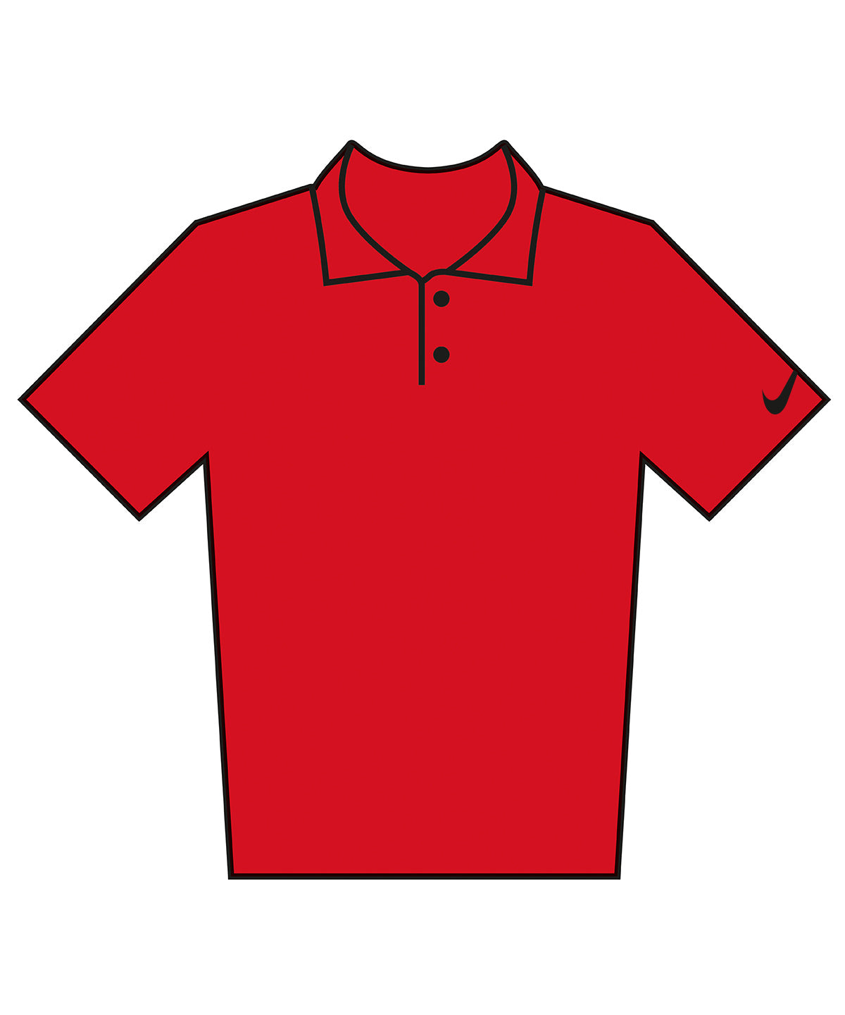 Nike Velocity solid polo Gym Red/Black