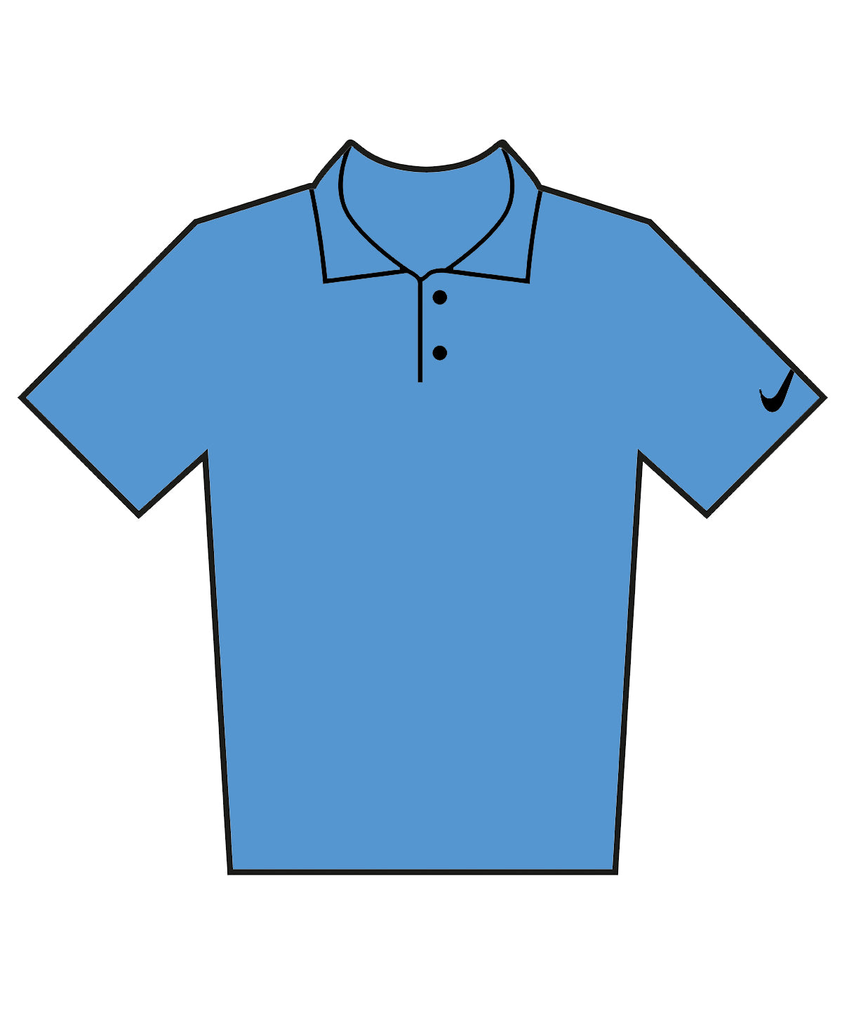 Nike Velocity solid polo University Blue/Black
