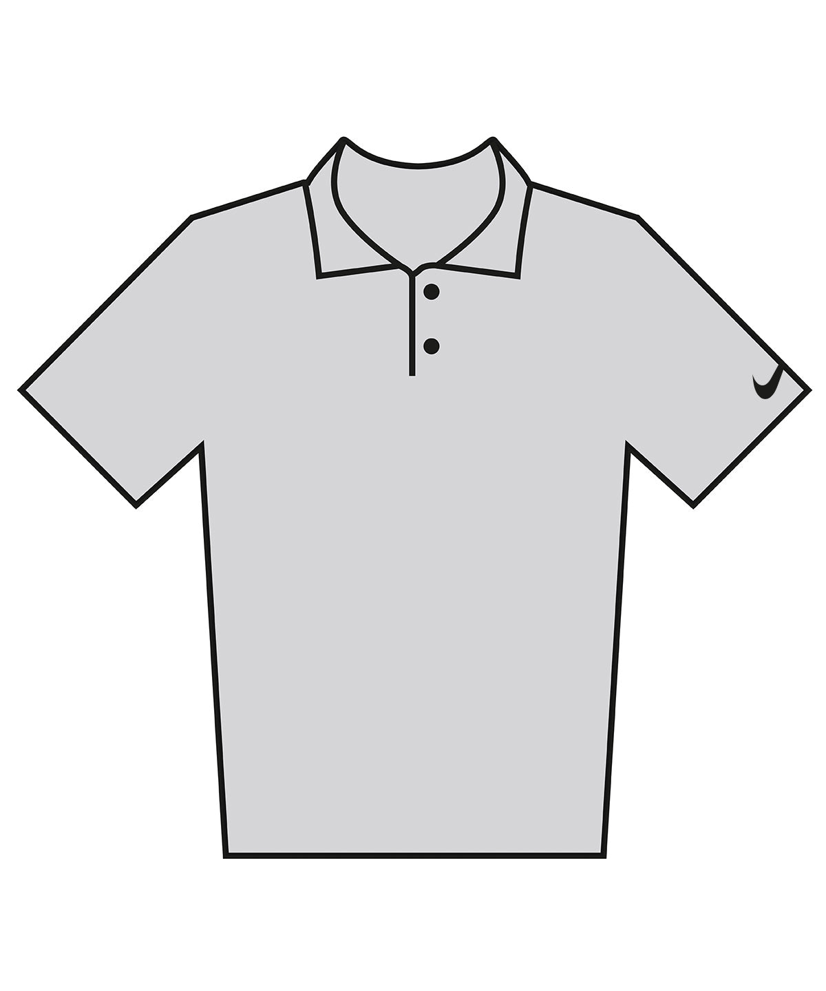 Nike Velocity solid polo Wolf Grey/Black