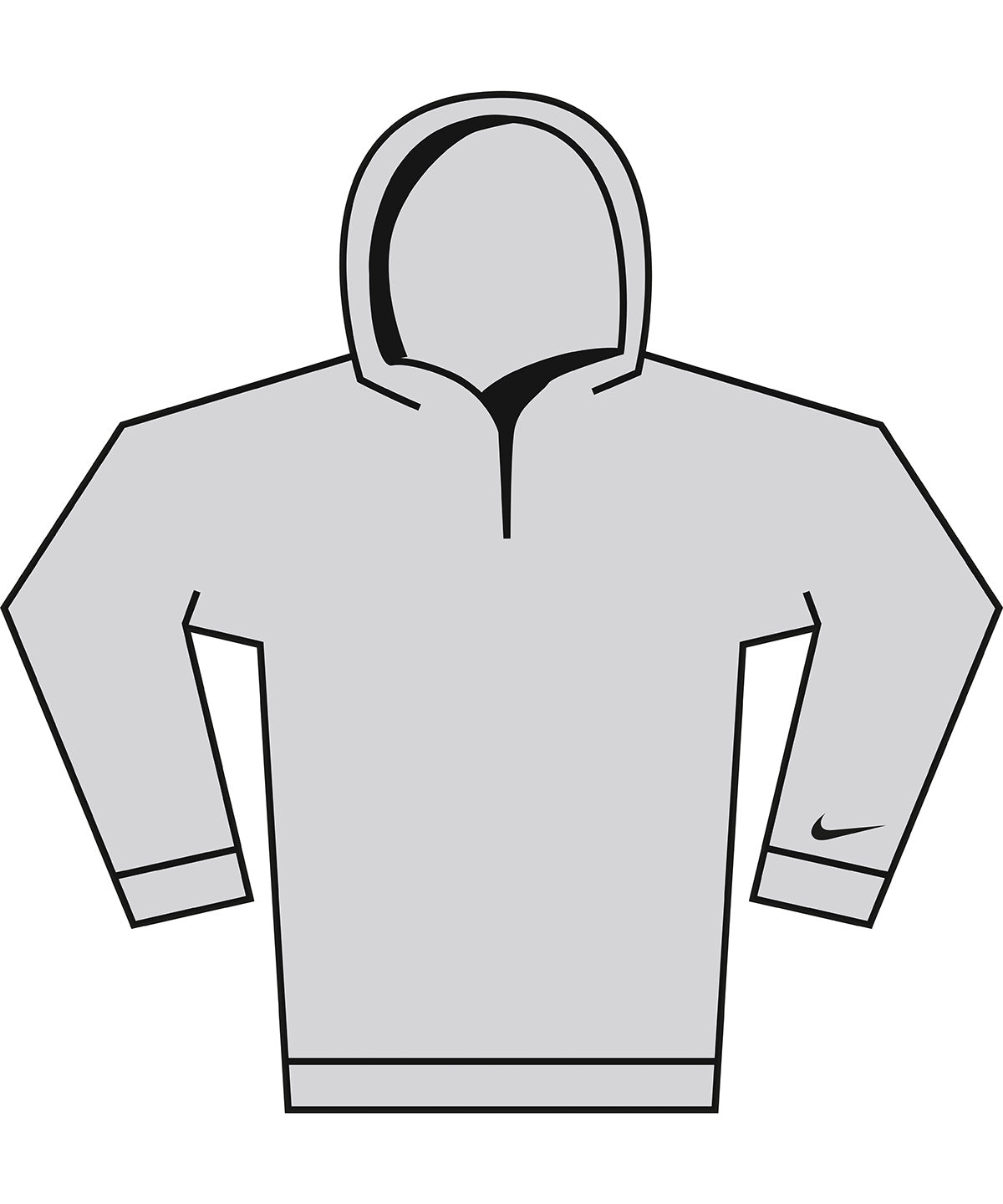Nike Velocity hoodie Wolf Grey/Black