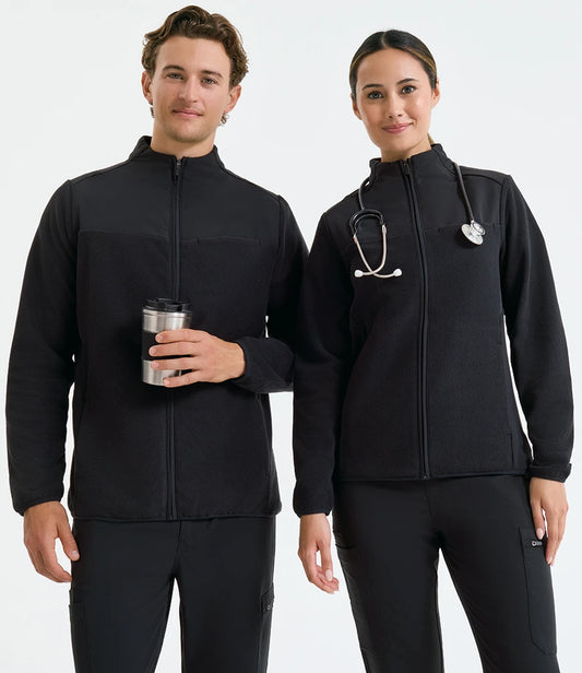 Onna Ladies Agility Panelled Fleece Jacket - Black - Model
