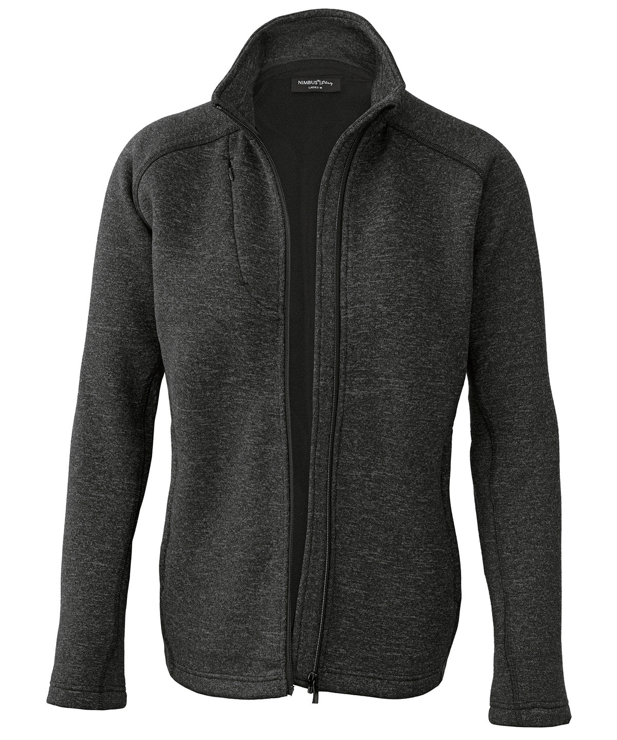 Nimbus Women’s Montana – knitted fleece jacket Dark Grey Melange